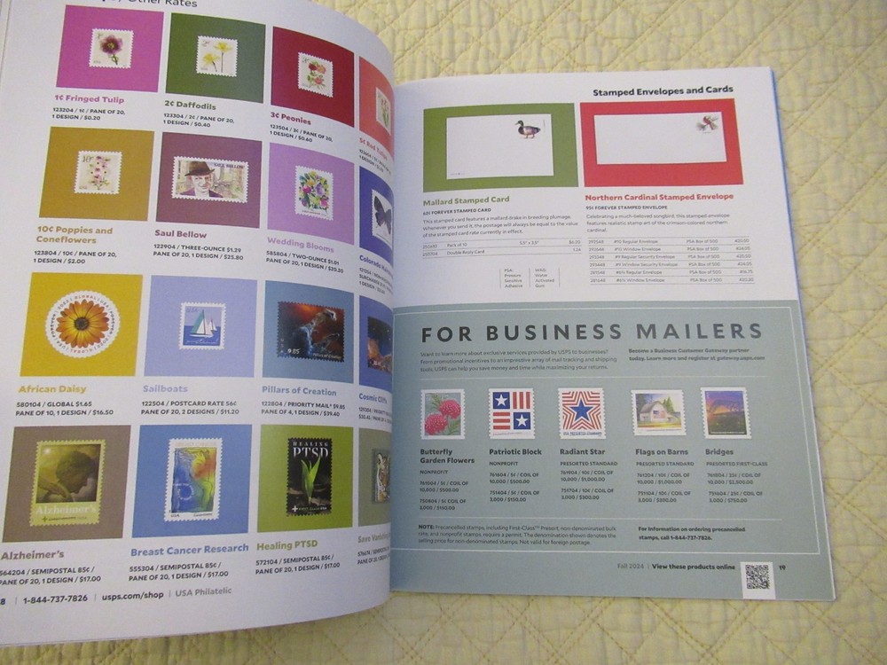 USPS USA Philatelic Summer & Fall 2024 Catalogs (2-Set)