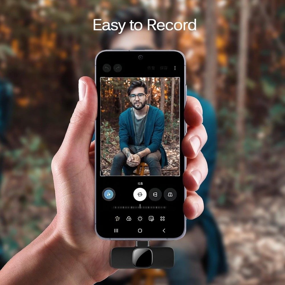 Professional Wireless Lavalier Lapel Microphone for iPhone, iPad, Mini Video...