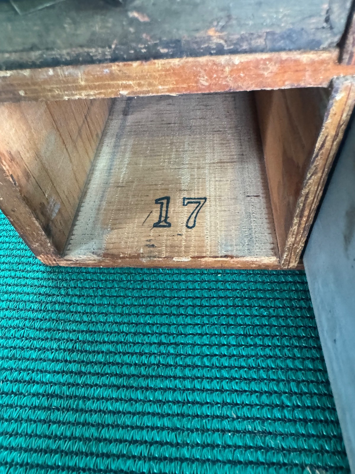 Antique Apothecary Wood Cabinet Bin Nuts, Bolts, Screws 20 Drawers 17"x12"x17"