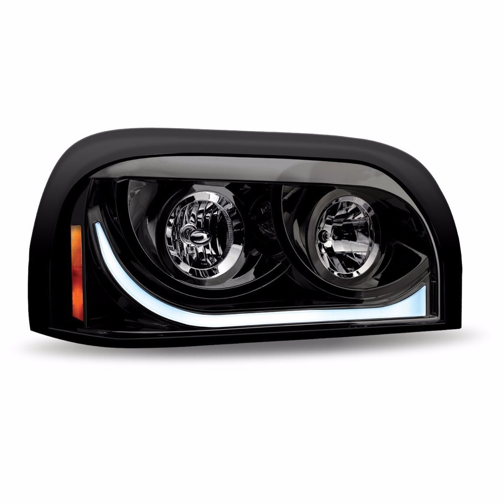 Freightliner Century "Blackout" Halogen Projection LED Headlight- Passenger Side