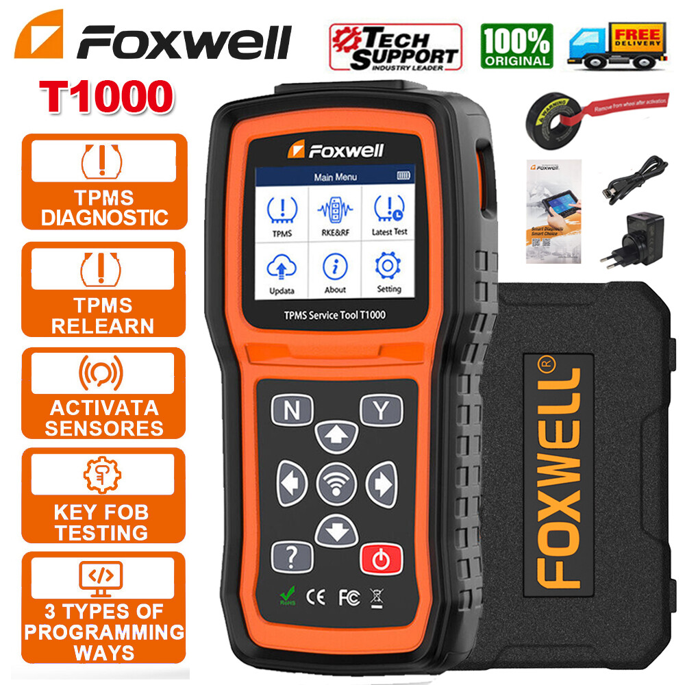 Foxwell T1000 Car TPMS Reset Tire Pressure Sensor Activate PROGRAM Scan Tool