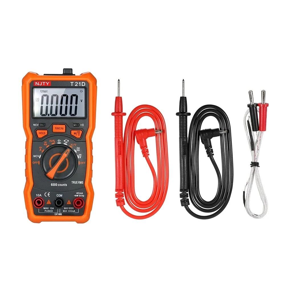 SATMW T21D Mini Digital Multimeter 6000 Counts Multi-Functional Non Contact True