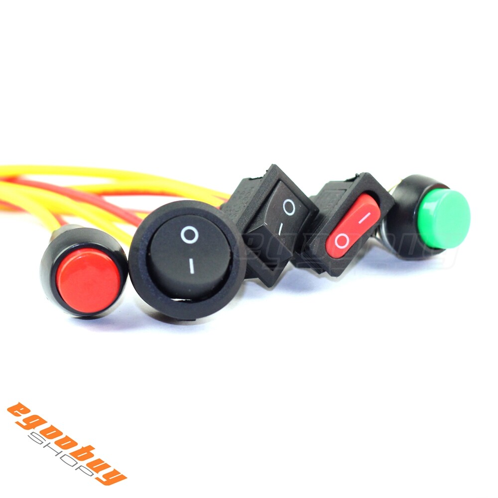 Motorcycle Light Electric Equipment Switch ON/OFF Button Control For E-scooter