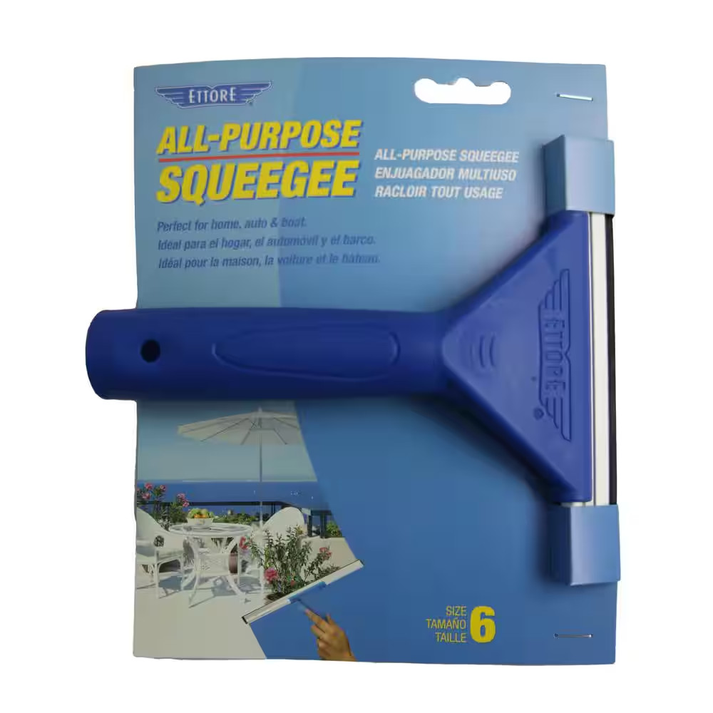 6 In. All-Purpose Window Squeegee without Handle