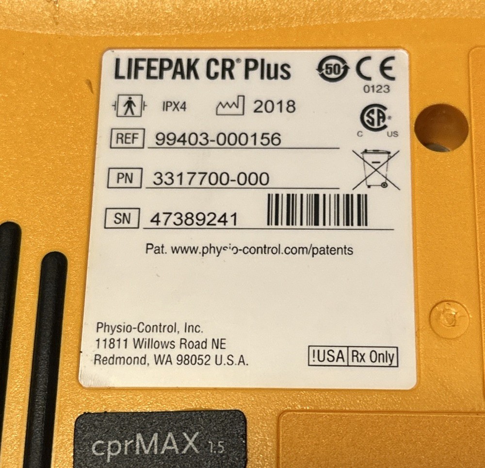 Lifepak CR Plus Mint Condition With Bag