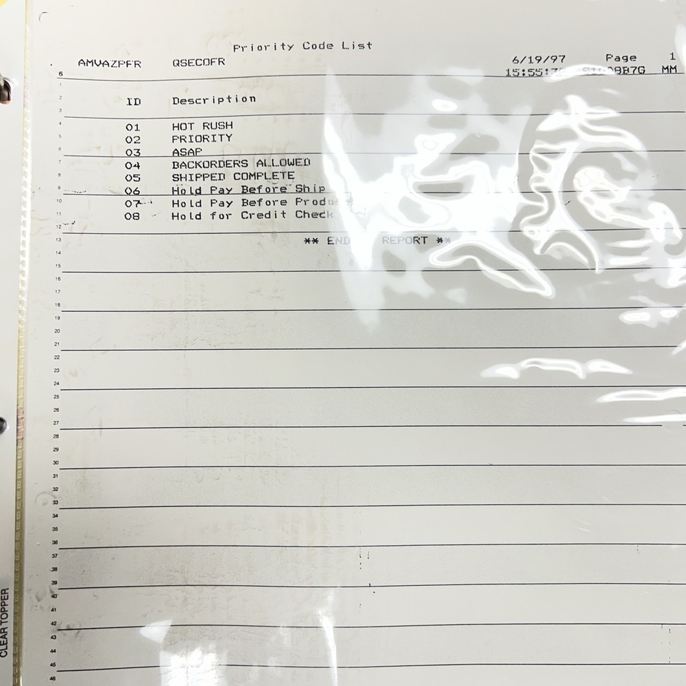 IBM AS/400 Mapics XA Operators Manual Set (6) Binders Manufacturing ERP Document