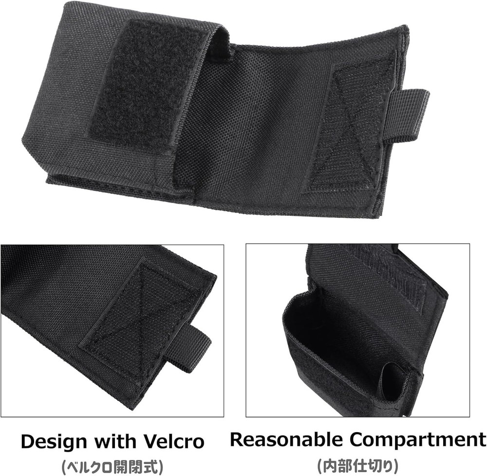 Durable Tactical Mini Belt Pouches - Multi-Purpose EDC Utility Storage 2-Pack