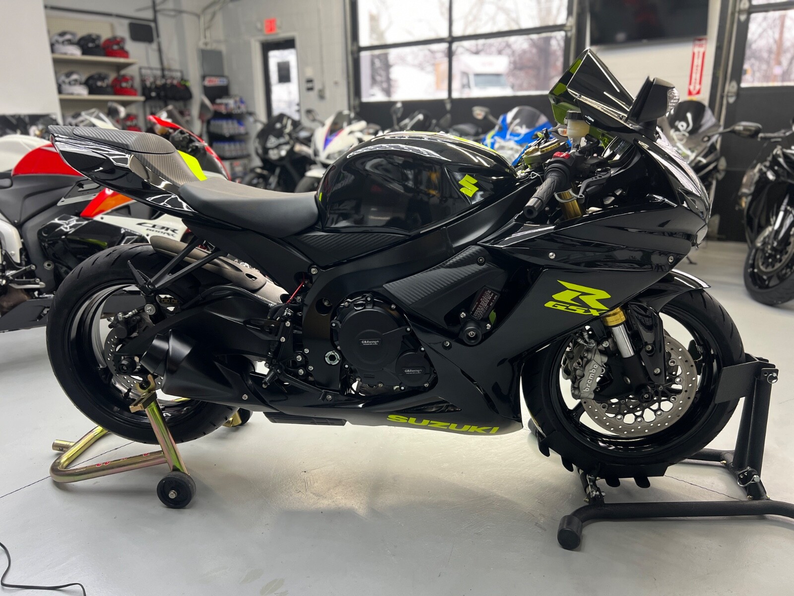 2011-2025 SUZUKI GSXR 600 750 M4 Style GP SLIP ON EXHAUST MUFFLER 11-25 NEW NB