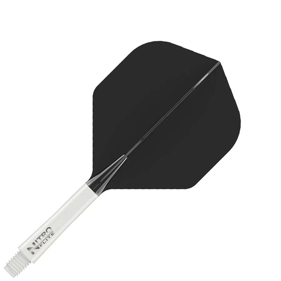 Red Dragon Nitro Flite Integrated Flight & Shaft No2 Intermediate White & Black