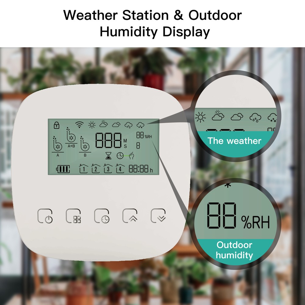 MOES WiFi Smart Automatic Micro Drip Irrigation Dual Pump Watering System Timer