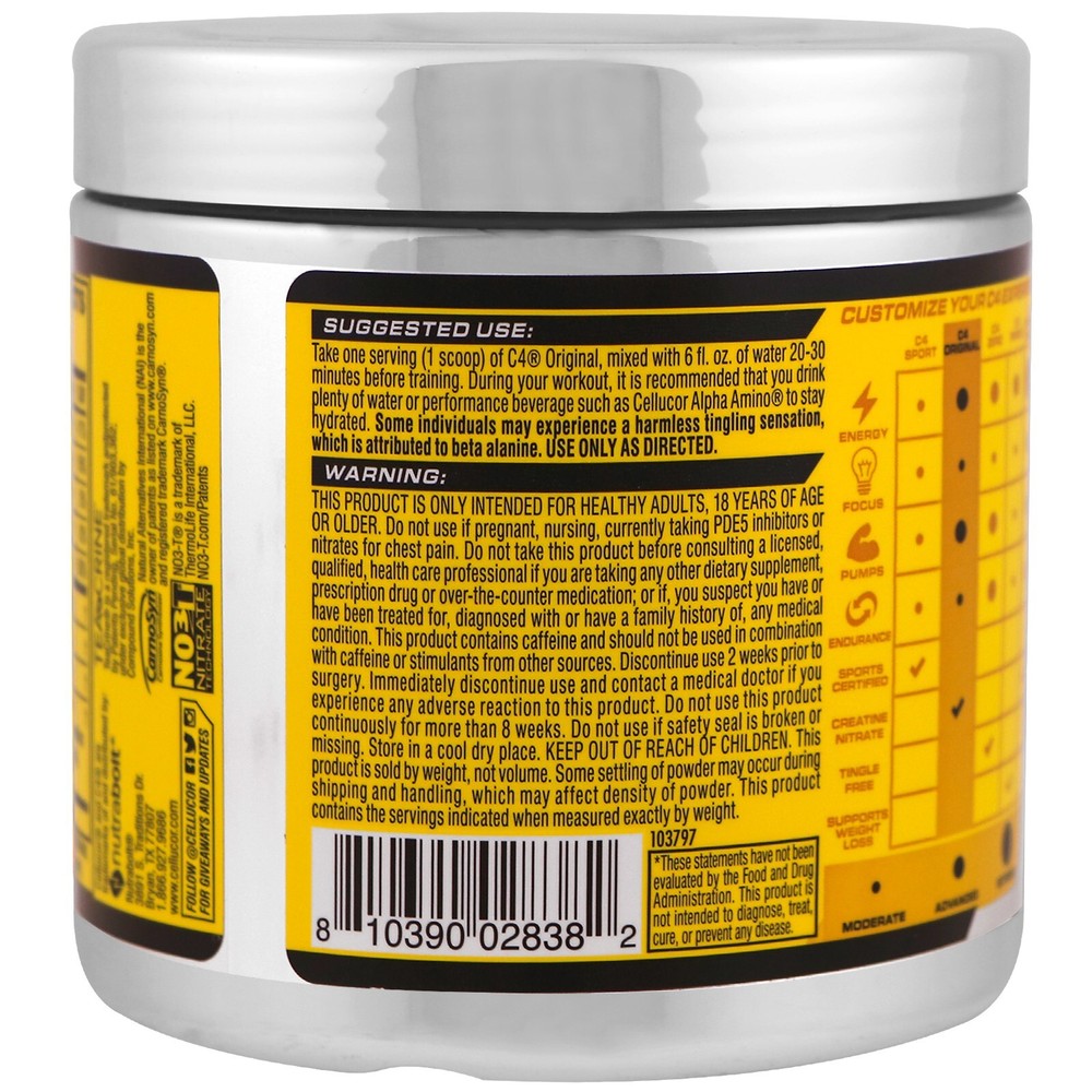 C4 Original, Pre-Workout, Cherry Limeade, 6.1 oz (174 g)