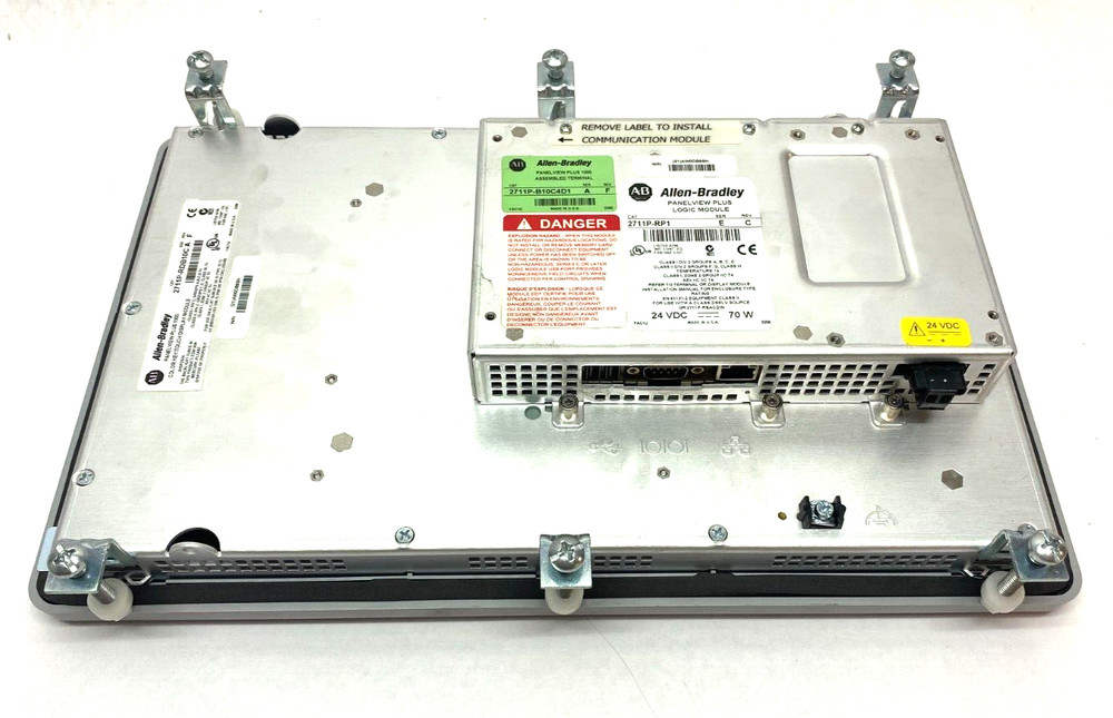 Allen Bradley 2711P-B10C4D1 Ser A Panelview Plus 1000 Touch HMI BROKEN INPUT PIN
