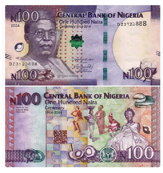 2024 Nigeria 100 Naira P-41 e UNC NEW Banknotes