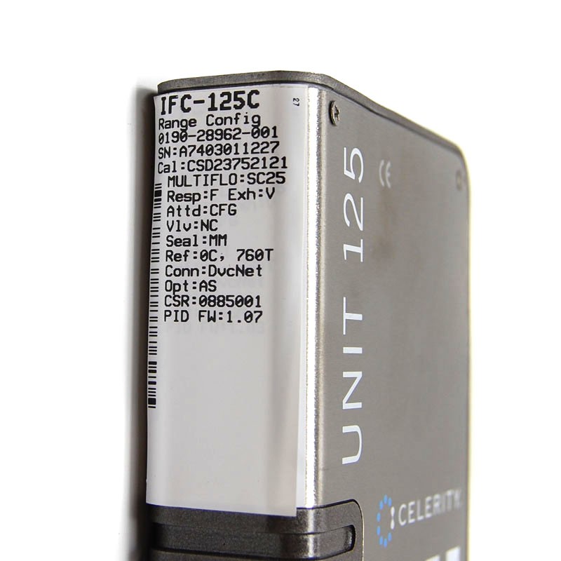 Celerity Unit IFC-125C Mass Flow Controller MFC (SiH4/1SLM) D-Net Digital C-Seal