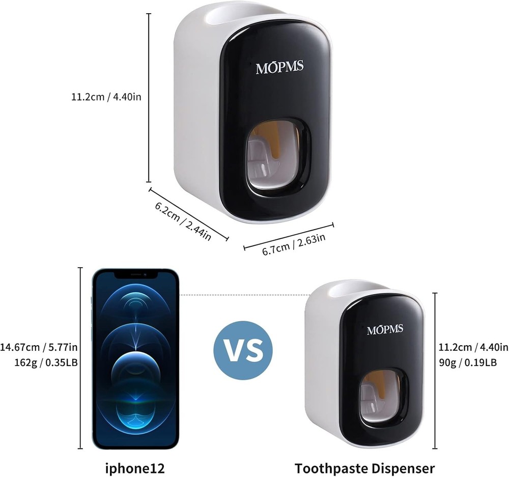 Automatic Toothpaste Dispenser Wall Mounted Squeezer Bathroom 2 Day Delivery