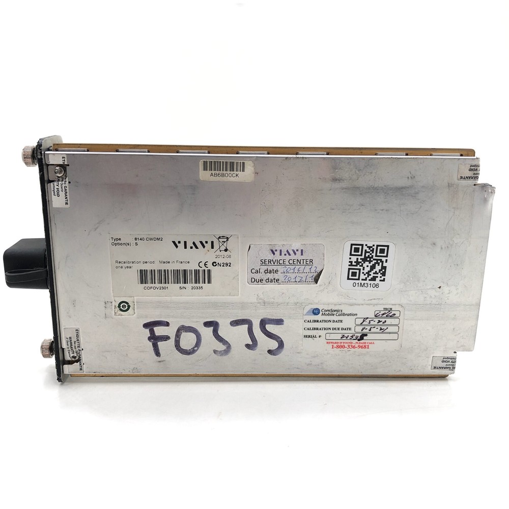 Viavi JDSU T-BERD 6000A Compact Network Optic Test Platform (2) 8140 CWDM Module