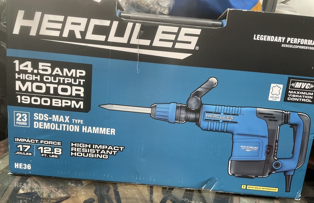Hercules SDS Max Type Demolition Hammer 23lb