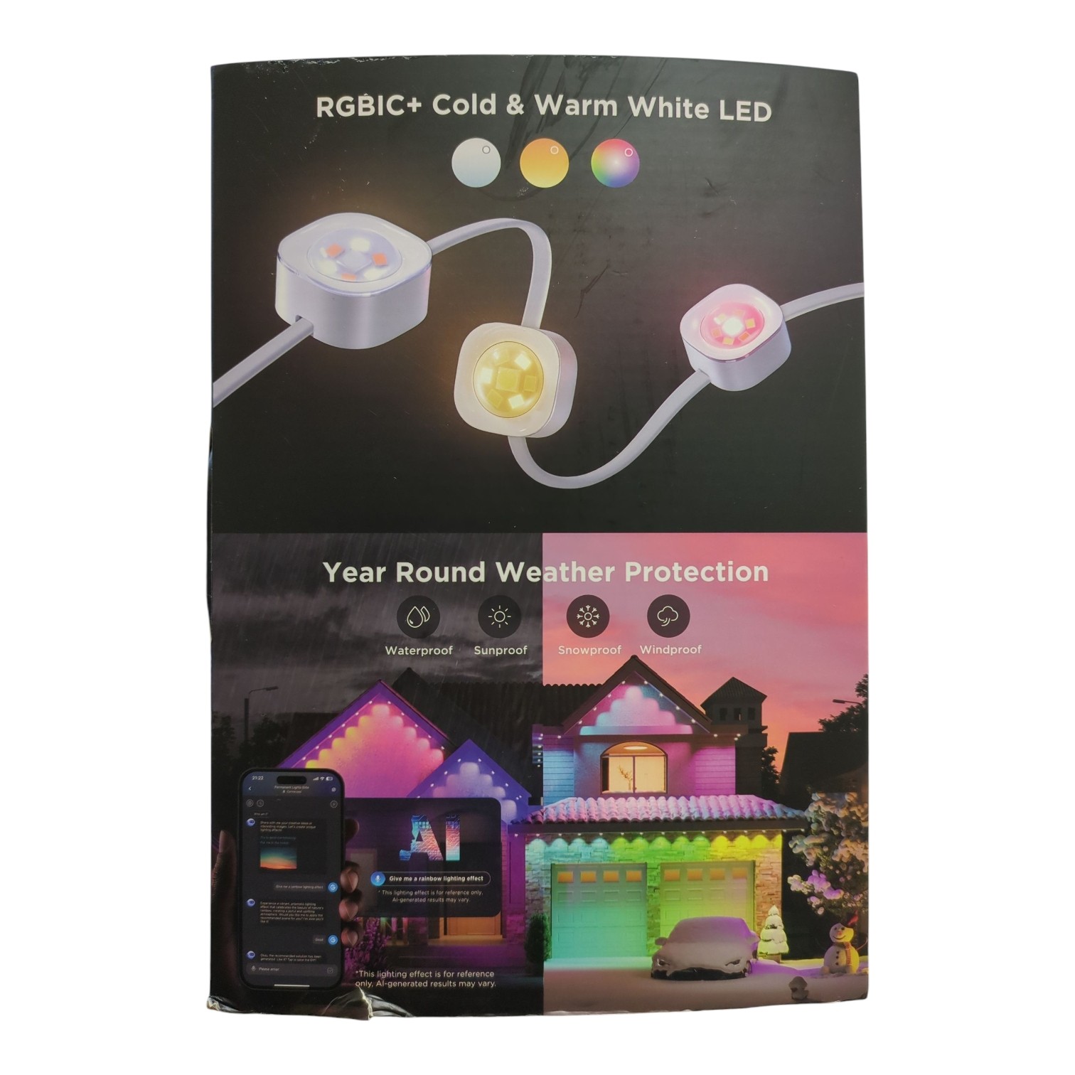 Govee Cuttable LED Permanent Outdoor Lights Pro, 100ft, White, H806A