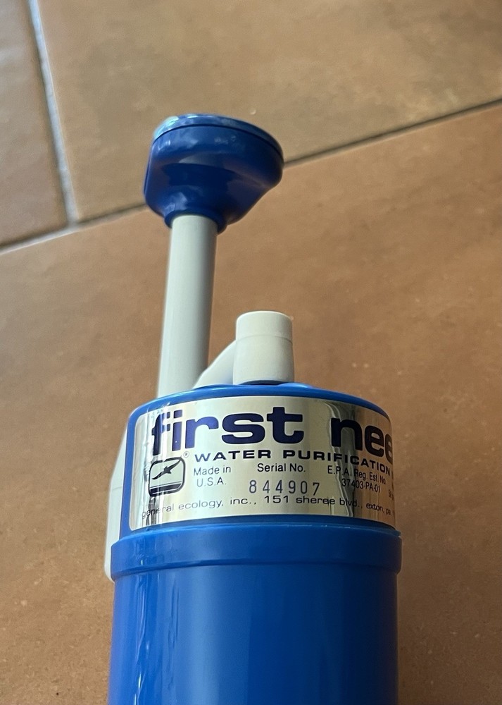 First Need Water Purification System, General Ecology Inc, Bag & Test Drops