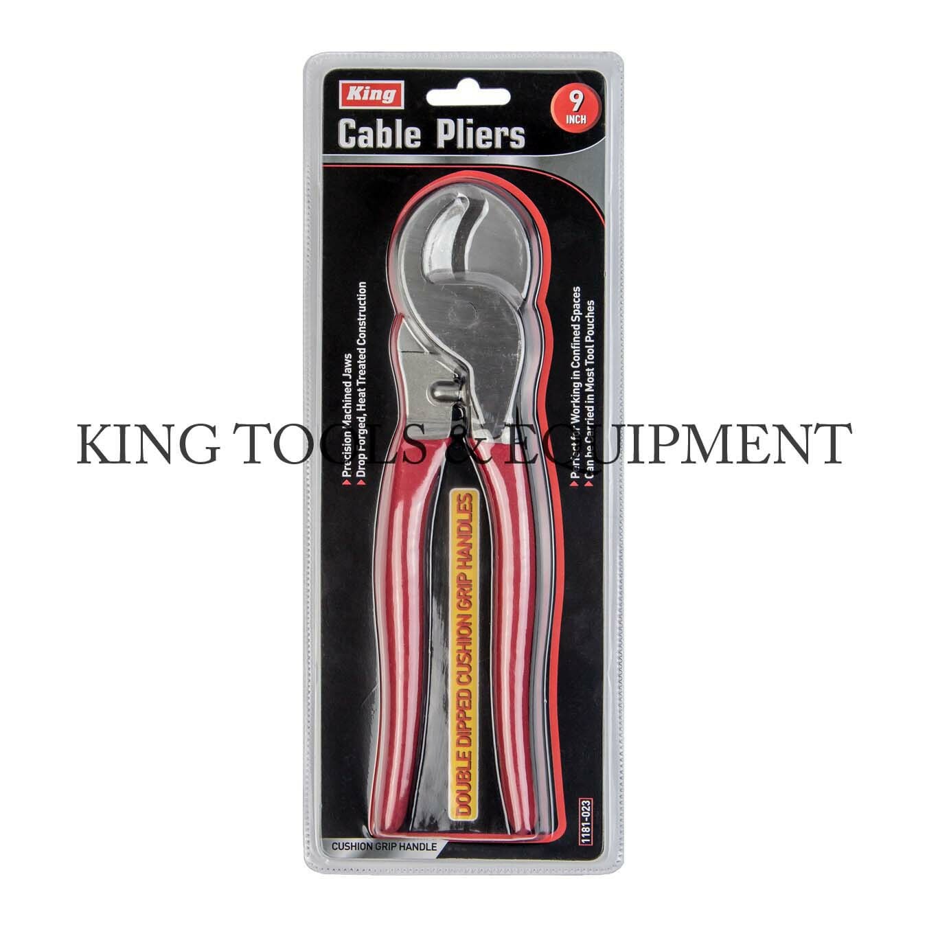 KING 9" CABLE CUTTERS CUTTING PLIERS, High Leverage, Bypass Shear Cut NEW