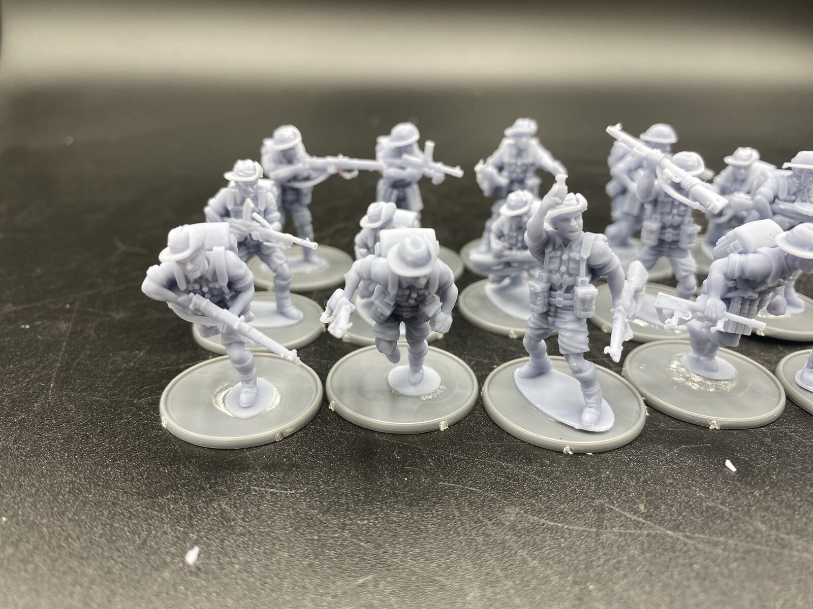28mm, 3D Printed, WW2, Australians Infantry (17), Bolt Action.
