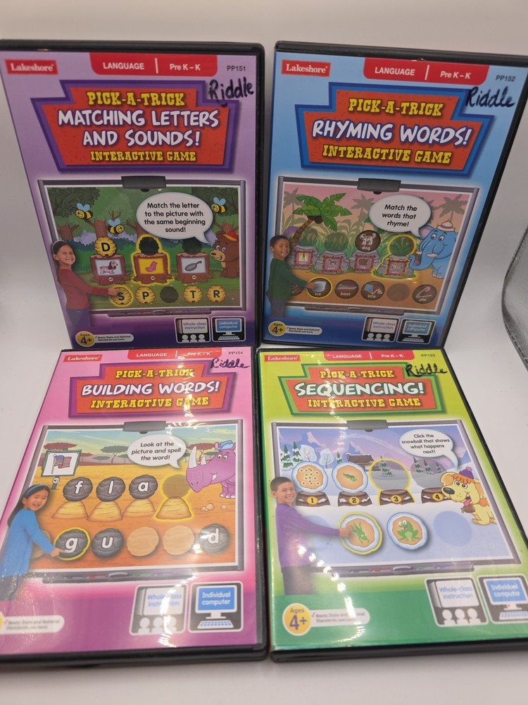 4 Lakeshore Language Pick A Trick Interactive Games    Pre K-K