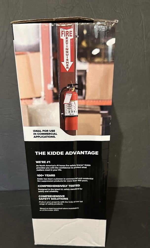 Kidde Pro 210 Fire Extinguisher - Rechargeable, Multi-Purpose Home & Office