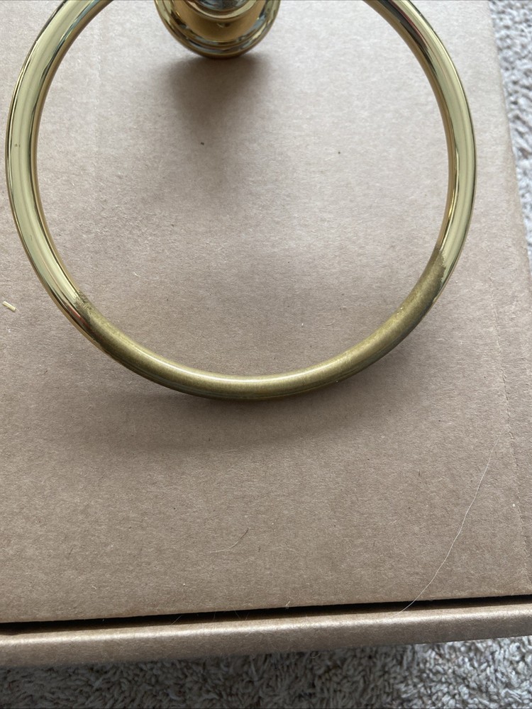 Polished Solid BRASS TOWEL RINGS 6"