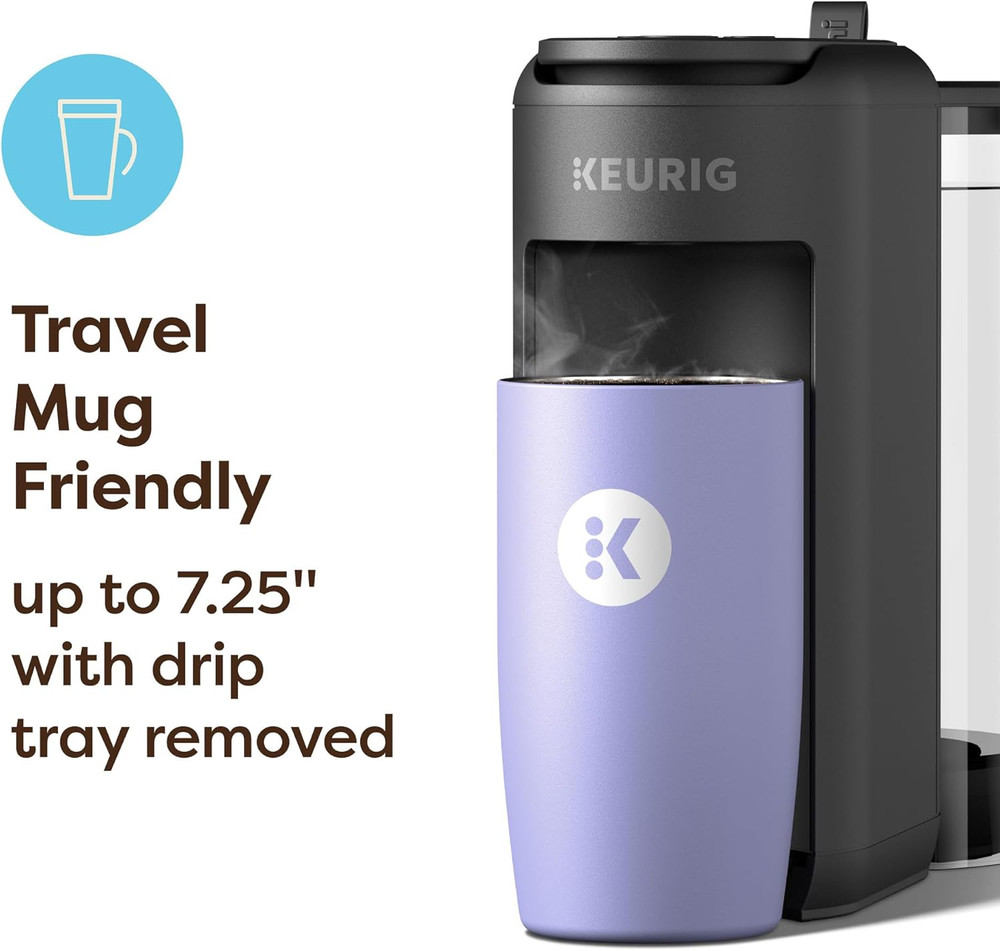 K-Mini Mate plus Single-Serve K-Cup Pod Coffee Maker, Compact, 3 Cup Sizes, Brew
