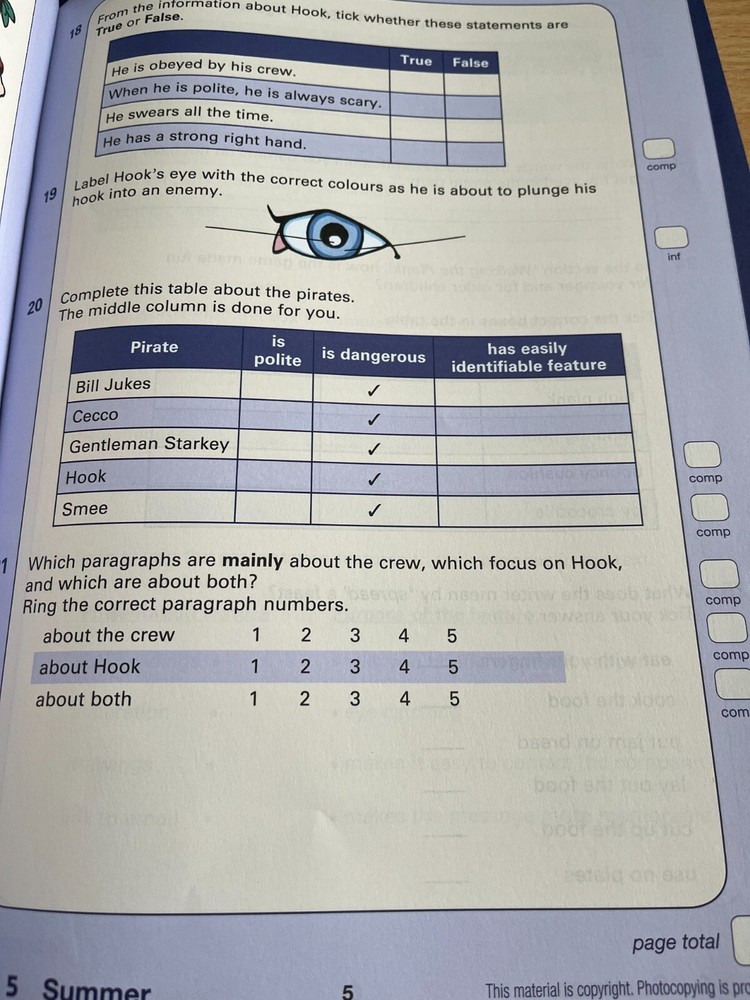 PIRA (PROGRESS IN READING ASSESSMENT) SUMMER YEAR 5. SEE ITEM DESCRIPTION.