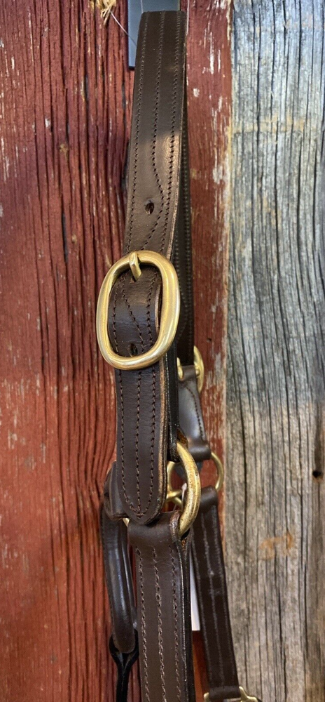 Camelot Triple Stitch Leather Pony Halter