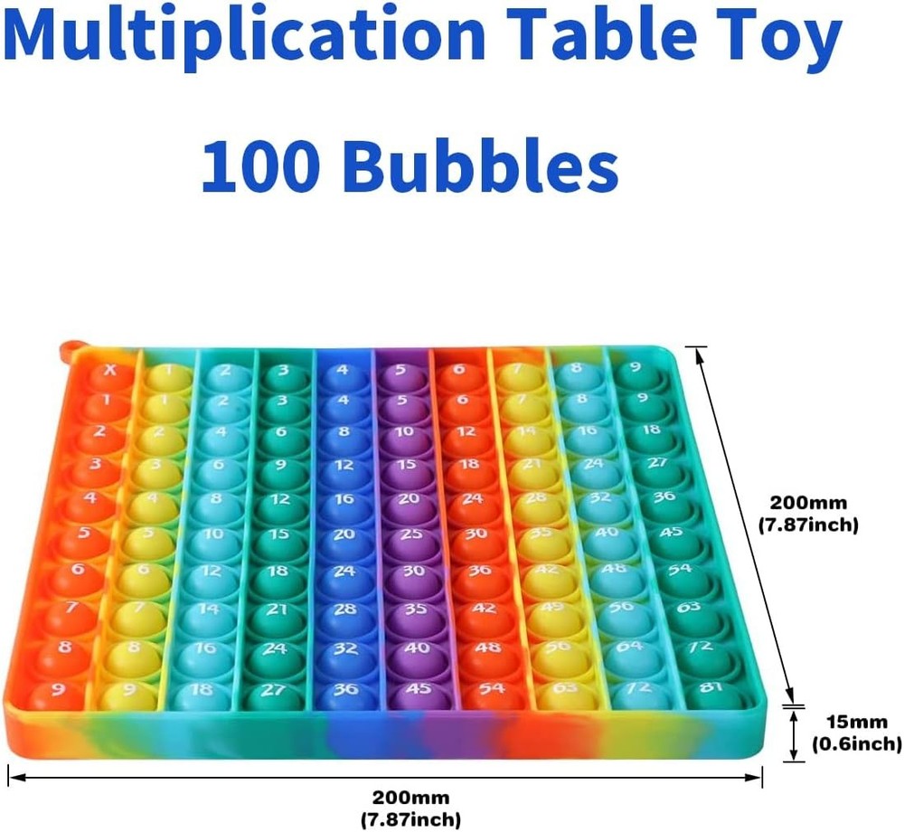 Multiplication Table Fidget Math Toy Stress Relieving