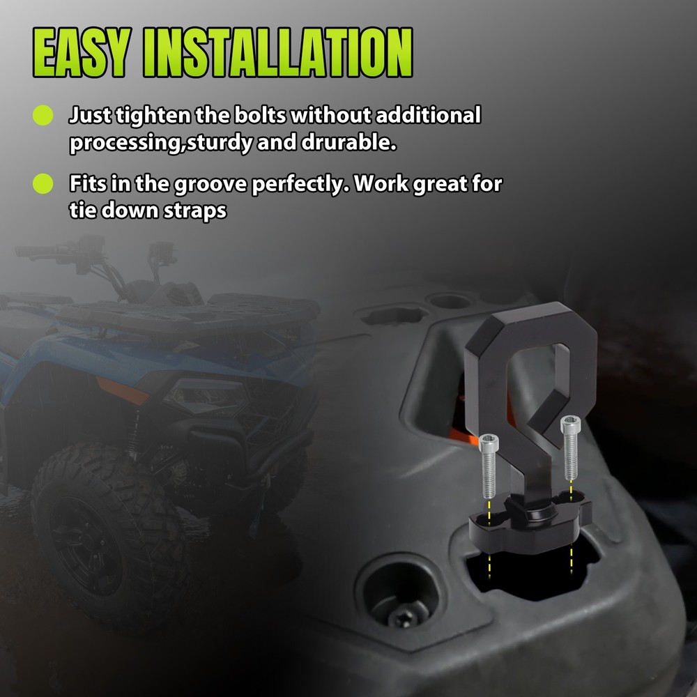 For CFMoto Quick Attach ATV & UTV Eye Bolt Tie Down & Accessory Anchor Universal