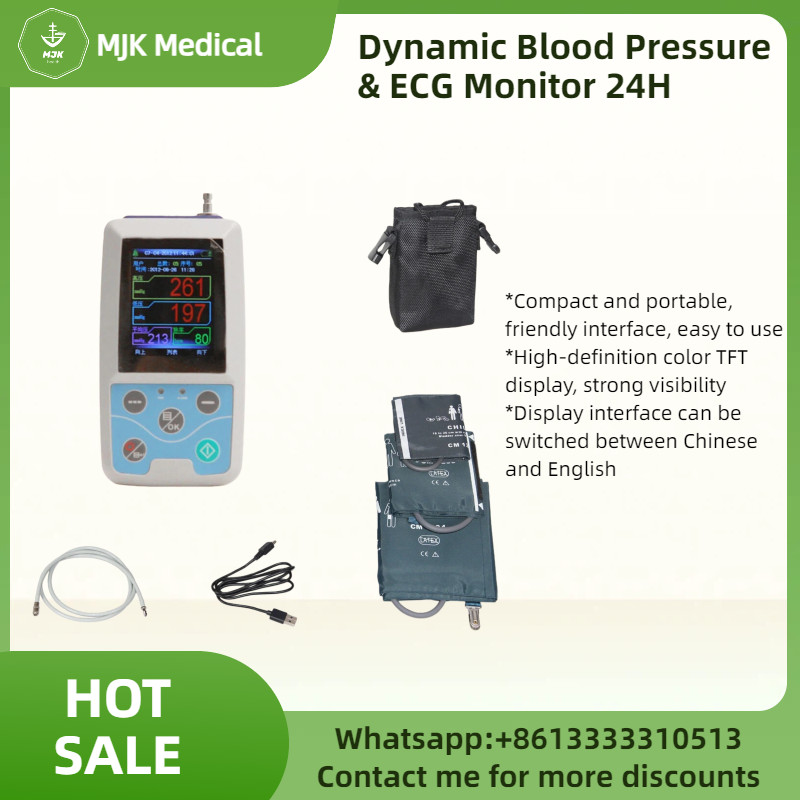 ABPM50 Ambulatory Blood Pressure Monitor – 24H NIBP Holter w/ 3 Cuffs