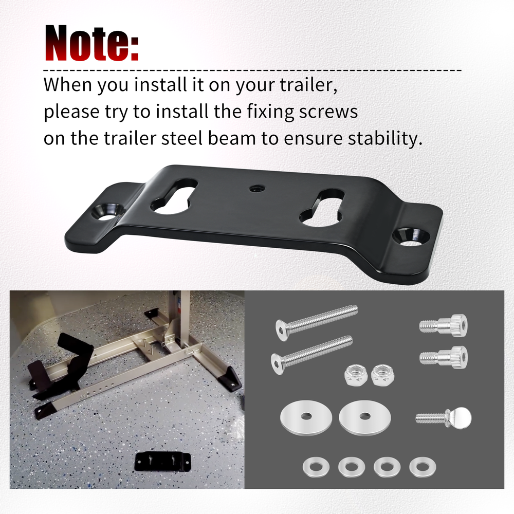 Motorcycle Trailer Stop Adapter For Condor TK-3000 Chock Pit-Stop Wheel System