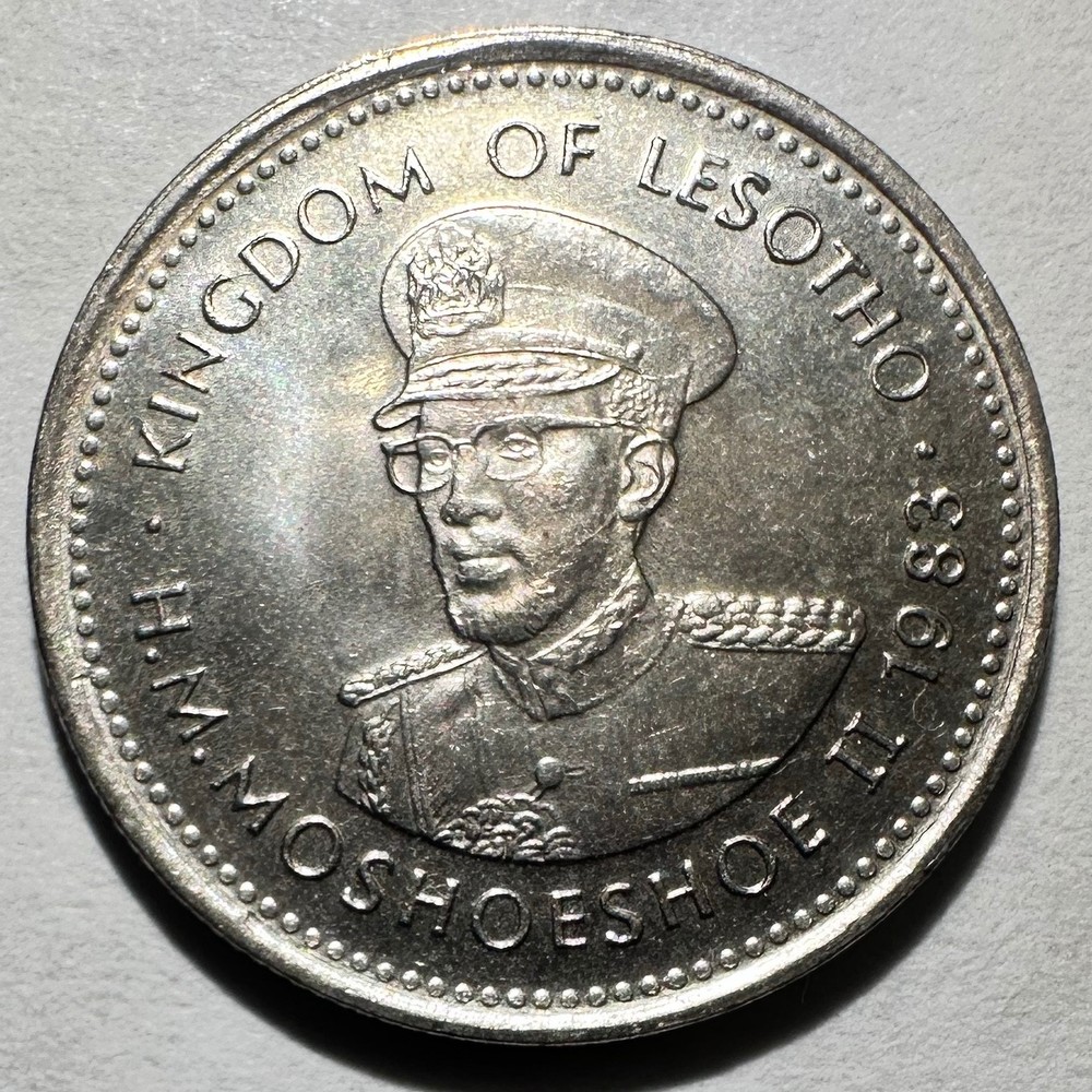 1983 Lesotho 10 Lisente, UNC/BU