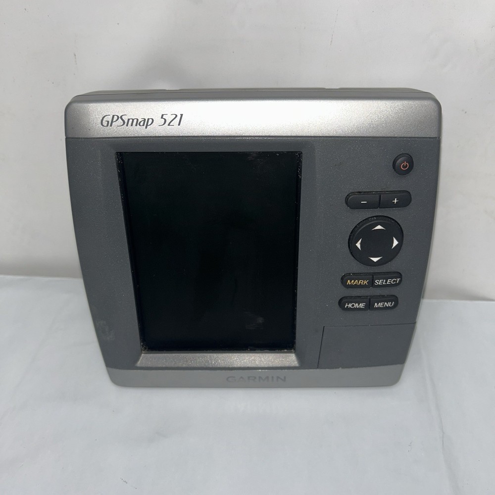 Garmin GPSMAP 521 Chartplotter Fishfinder w/ Mount, Cable, Cover & Chart Card