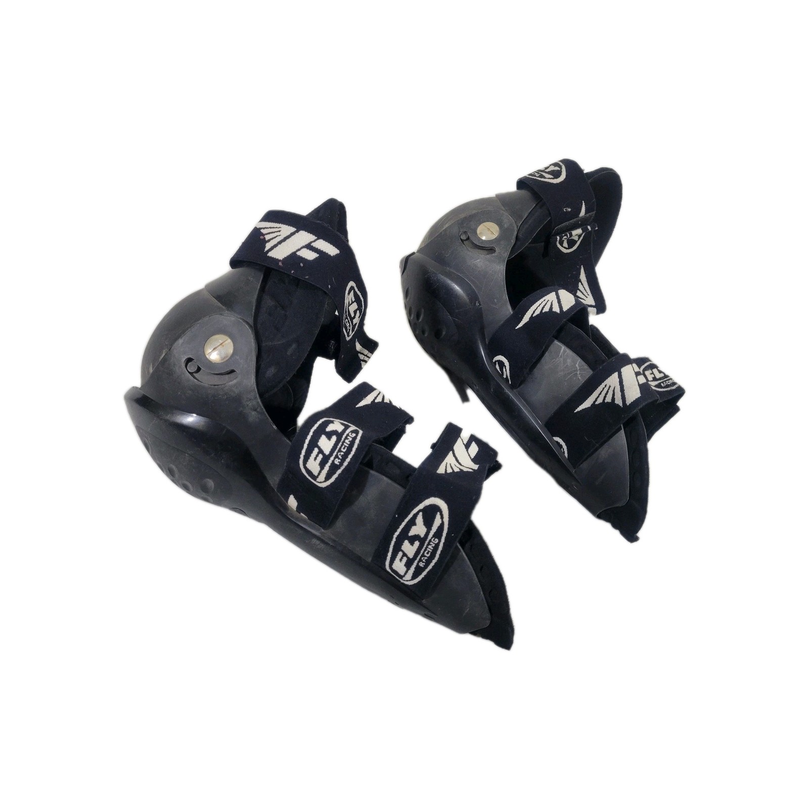 Fox racing race knee shin guards MX Moto ATV Black Size Adult