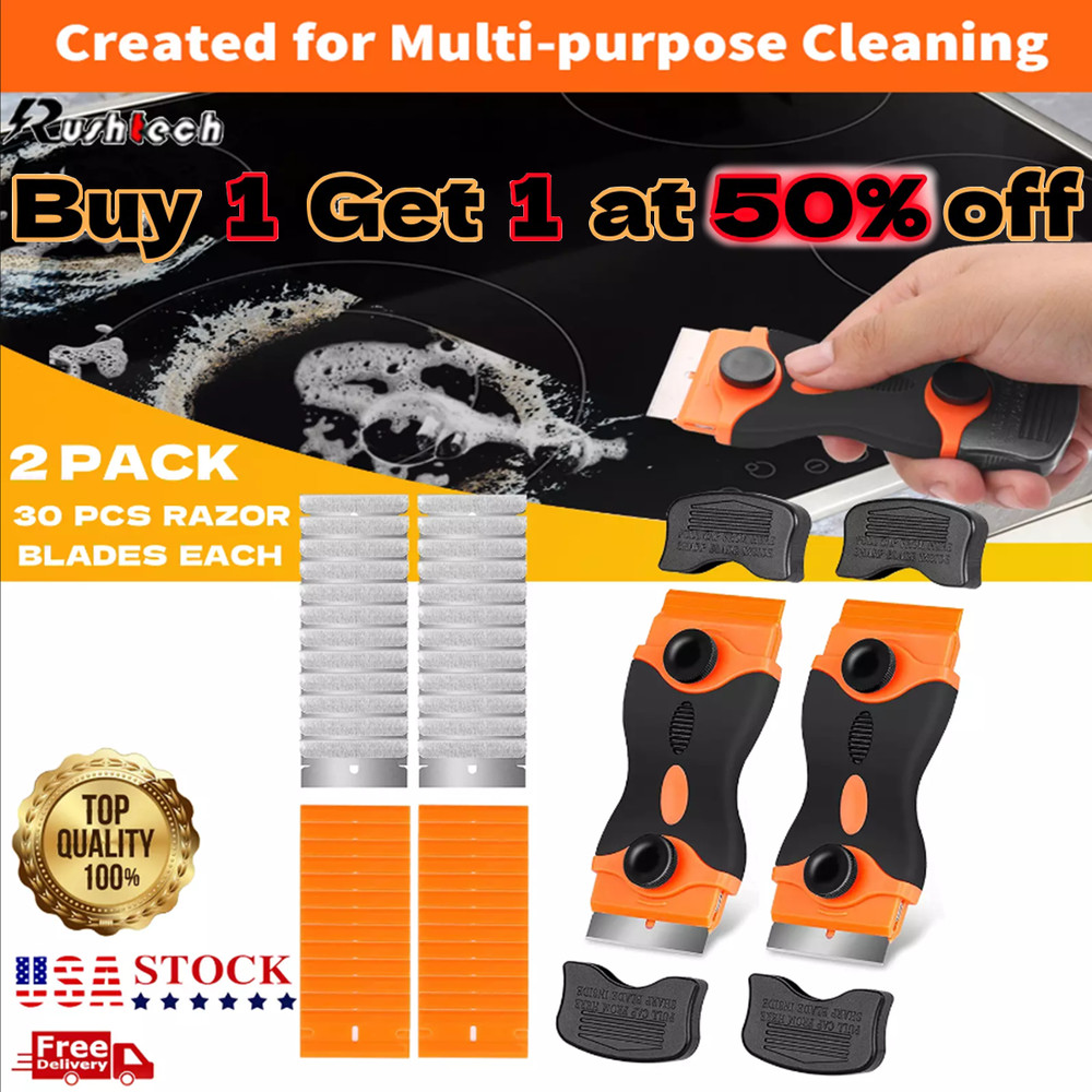 Mini Razor Blade Scraper Removal Sticker Glue Plastic Double Edged Hand Tools