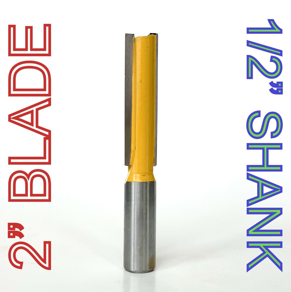 1 pc 1/2" SH 2" Blade Extra Long Straight Router Bit S