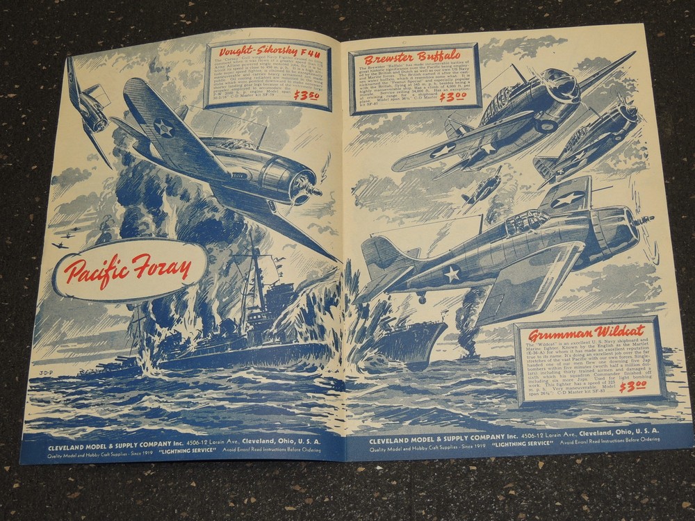 1949 Cleveland Models for 1944 Model Airplane Catalog