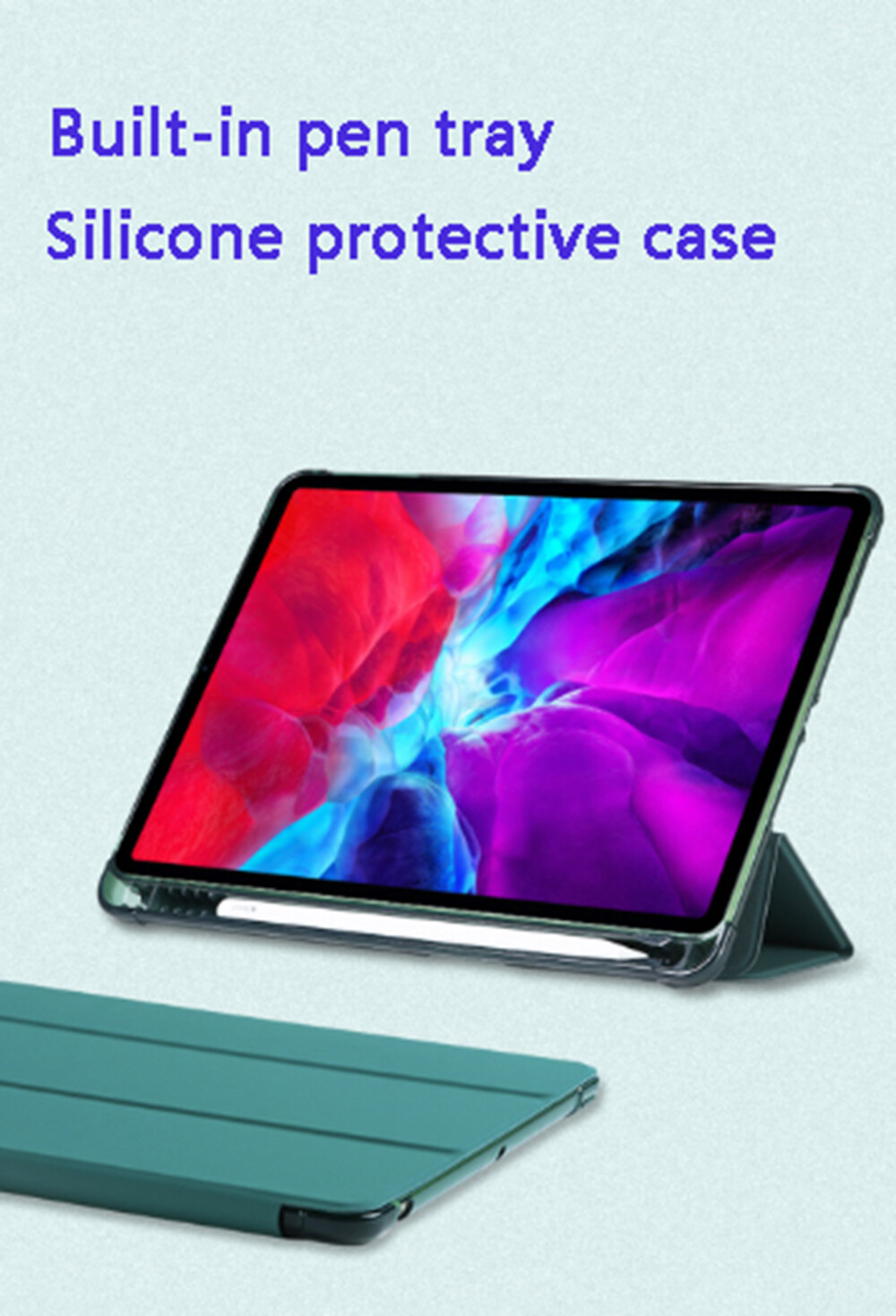 Leather Stand Cover Case For iPad 9.7" 6th 5th Air1 2 Mini 4 5 6 8.3" Pen Holder