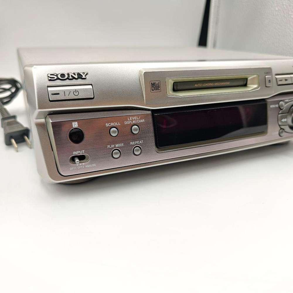 Sony MDS-S40 MD Deck MiniDisc Recorder Player w/ Remote Fully Working