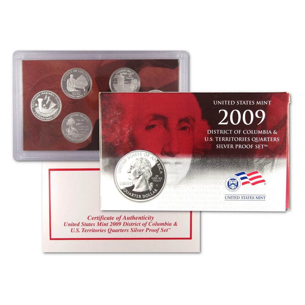 2005 - 2011 US Mint 90 Silver Proof quarters, Sets w/ Original Boxes BELOW MELT!
