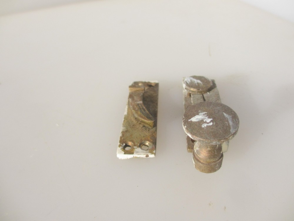 Vintage Brass Sash Window Latch Lock Fastener Catch Old Handle
