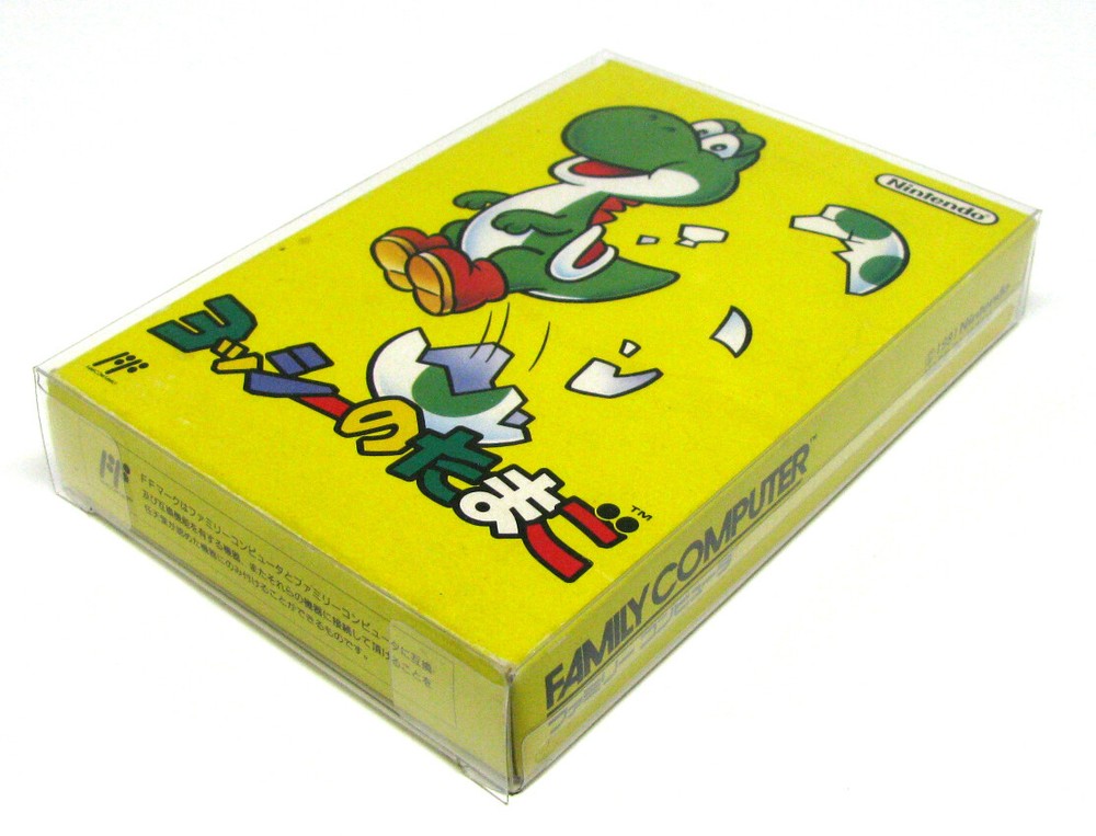 10X NINTENDO FAMICOM LARGE CIB GAME - CLEAR PLASTIC PROTECTIVE BOX - READ!