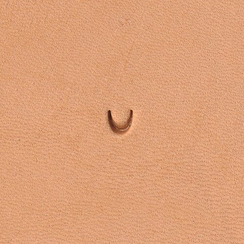 Mule Foot U Shape Smooth U852 Leather Stamp