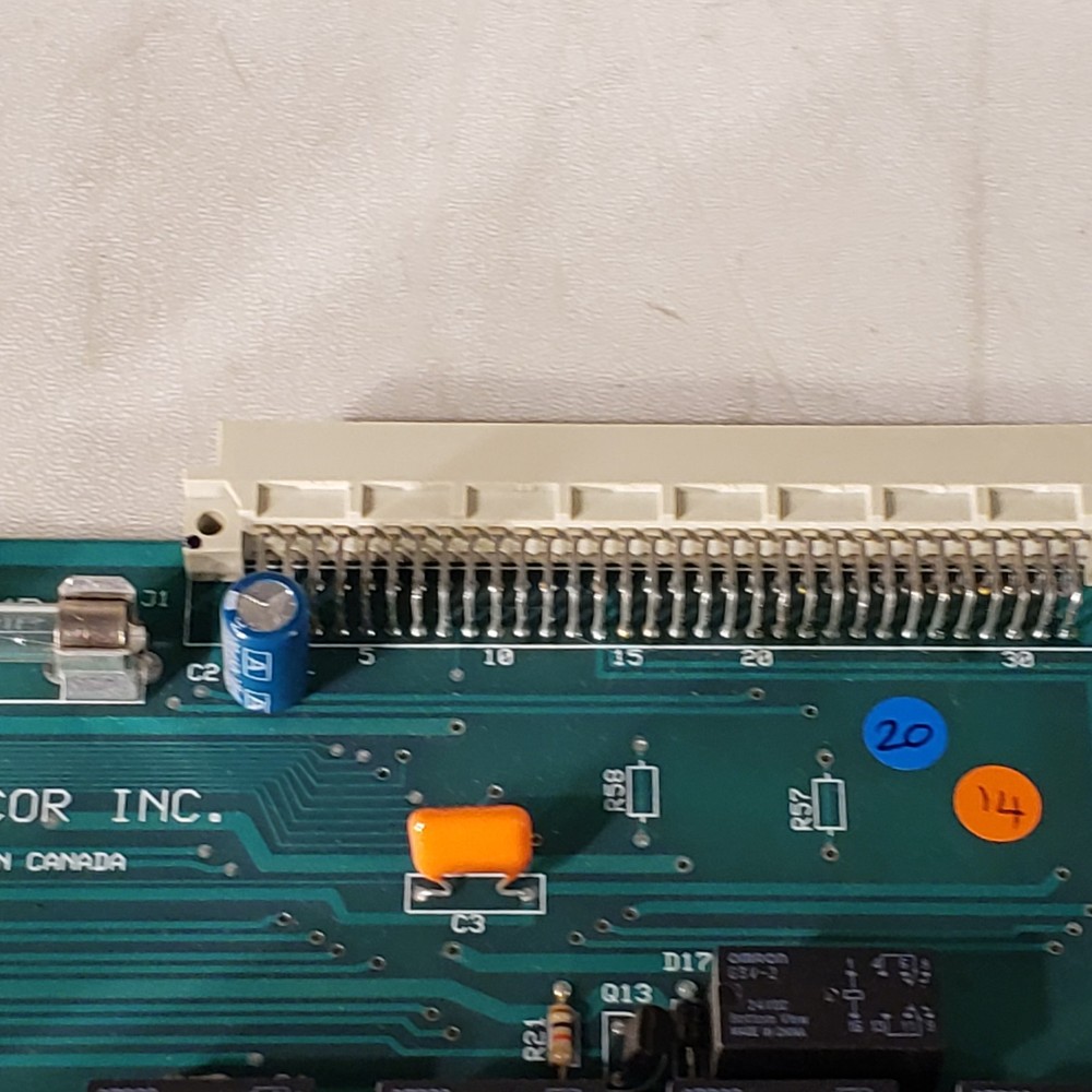 Telecor II CBU-2 Rev 8 Plug In Module Console Relay Control Board