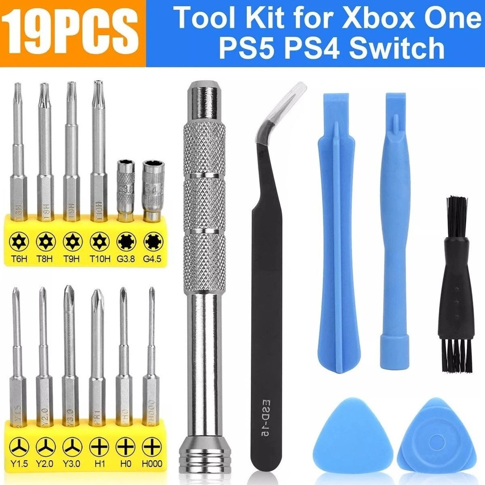 Cleaning Repair Tool Set Screwdriver Kit for PS5/PS4 Xbox One Controller Console