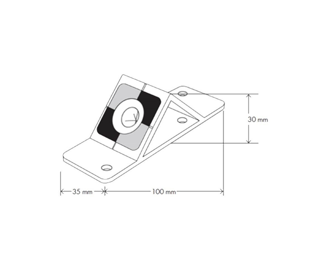 Angled Retro Mini Prism (Pack of 10 Units)